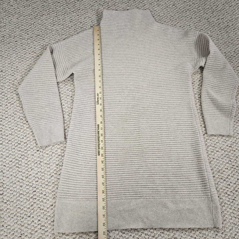 Madewell Skyscraper Merino Wool Mock Neck Long Sleeve Sweater Dress L - Picture 5 of 8